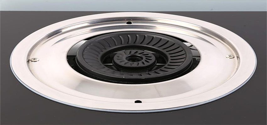 Thiết kế họng bếp, mâm chia lửa của bếp gas đôi dương kính Kangaroo KG505