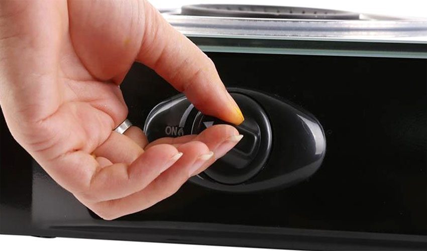 Núm vặn điều khiển của bếp gas đôi dương kính Kangaroo KG505