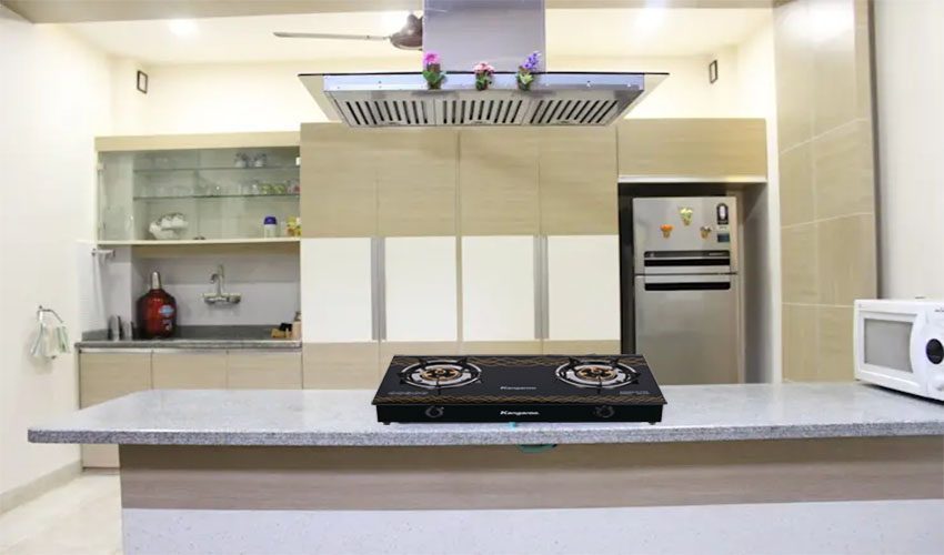 Bếp gas đôi dương kính Kangaroo KG513 - Hàng chính hãng