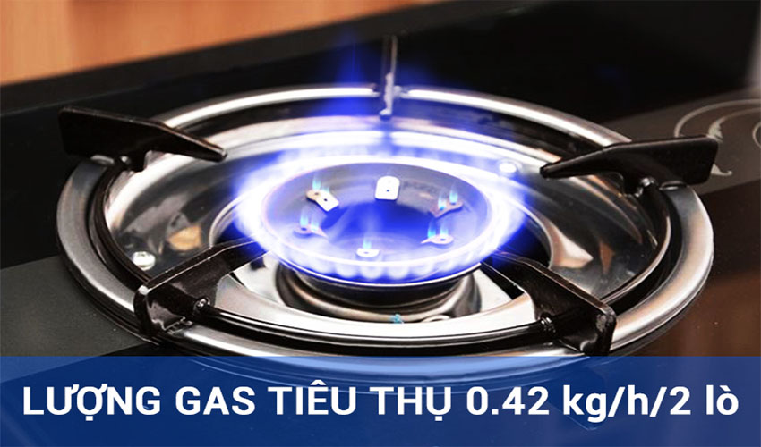 Bếp gas đôi dương kính Sakura SA-650G - Hàng chính hãng