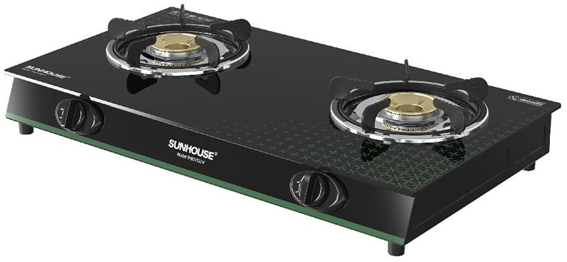 Bếp gas đôi dương kính Sunhouse SHB31022-V - Hàng chính hãng