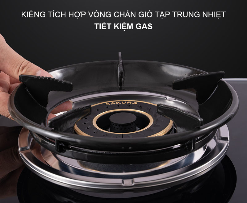 Bếp gas đôi Sakura SA-2377HG - Hàng chính hãng