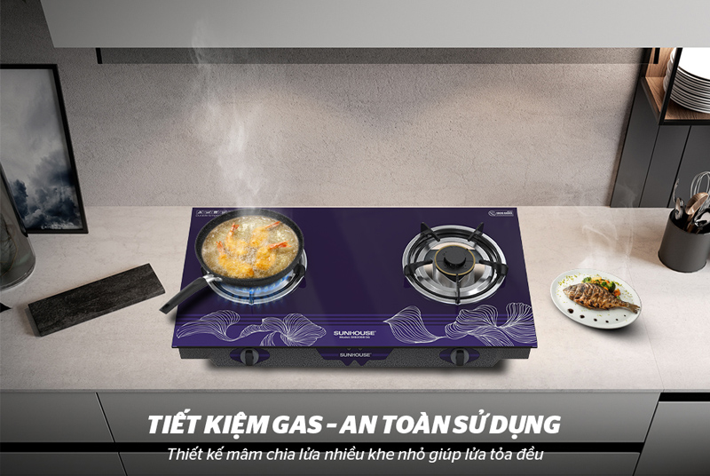 Bếp gas dương Sunhouse SHB3088SG - Hàng chính hãng