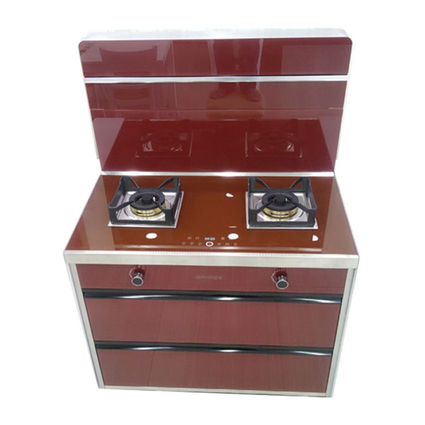 Bếp gas đôi tích hợp hút mùi Baidee DA12-900