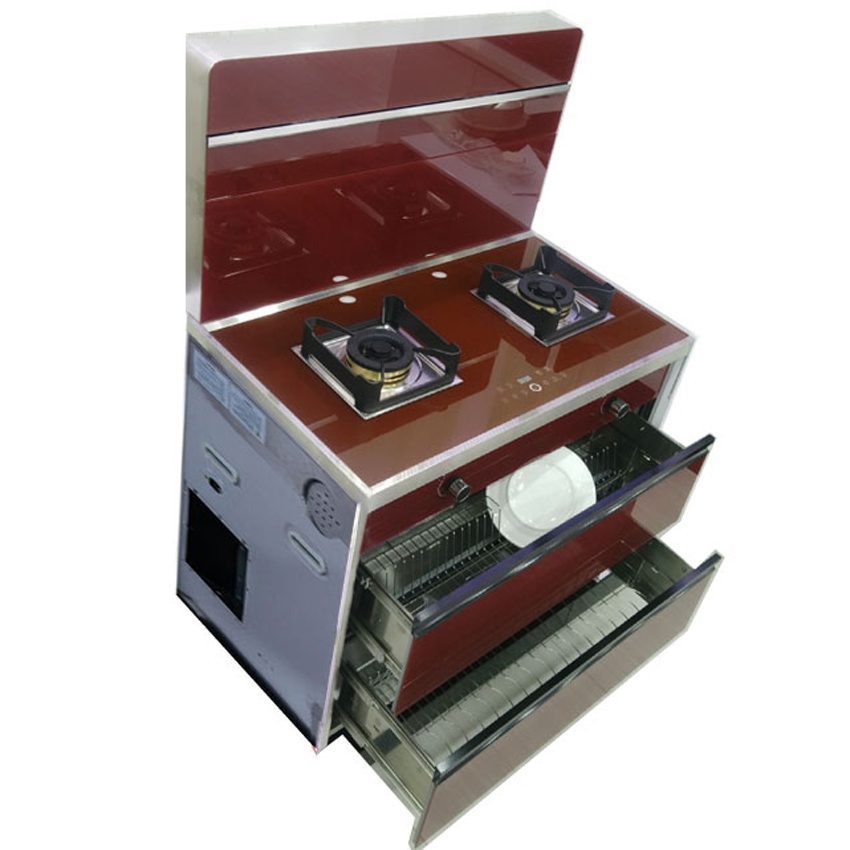 Thành phần của bếp gas đôi tích hợp hút mùi Baidee DA12-900