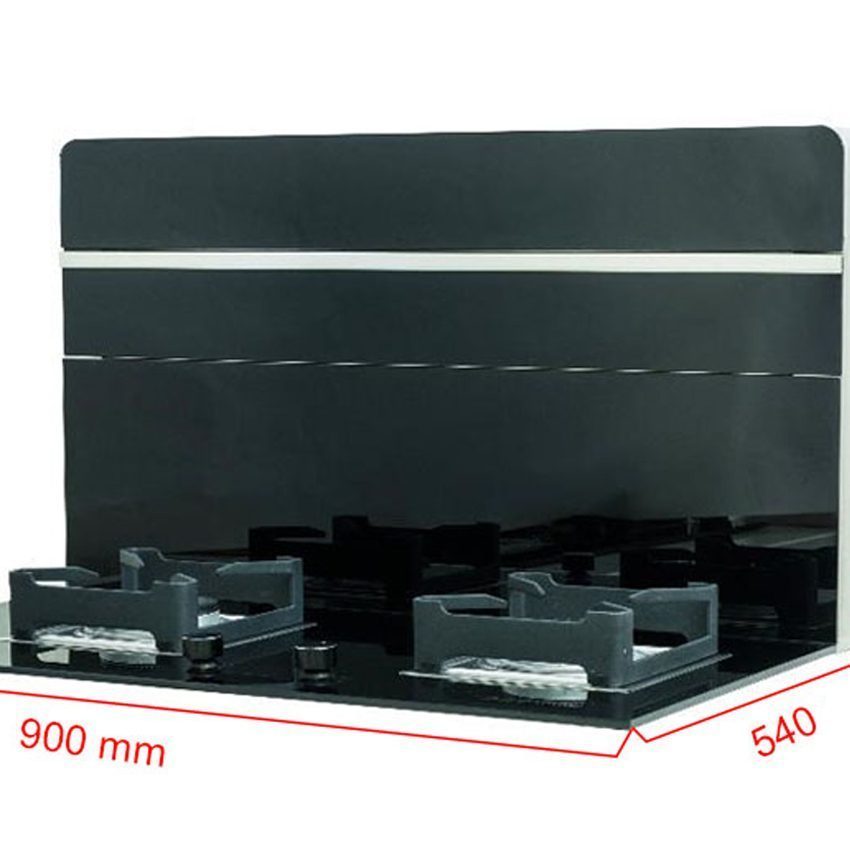 Kích thước của bếp gas đôi tích hợp hút mùi Baidee EA9-12