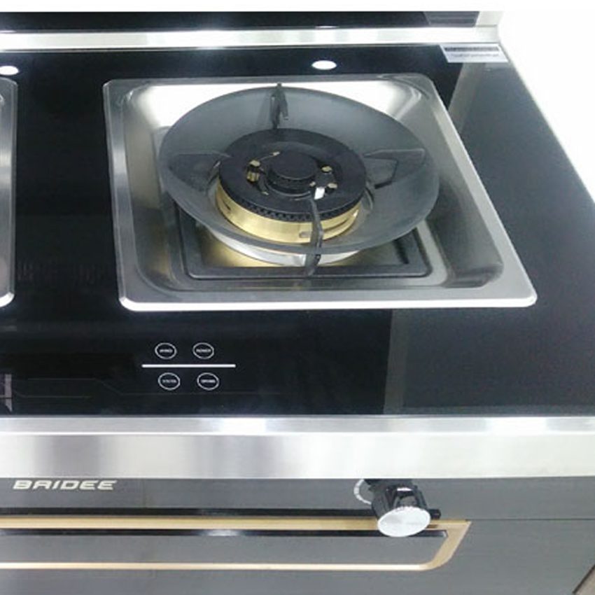 Thiết bị của bếp gas đôi tích hợp hút mùi Baidee K5-1