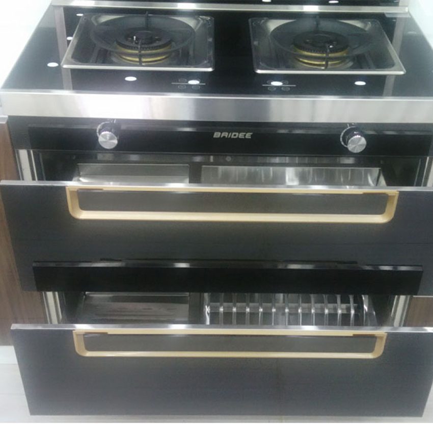 Cấu tạo của bếp gas đôi tích hợp hút mùi Baidee K5-1