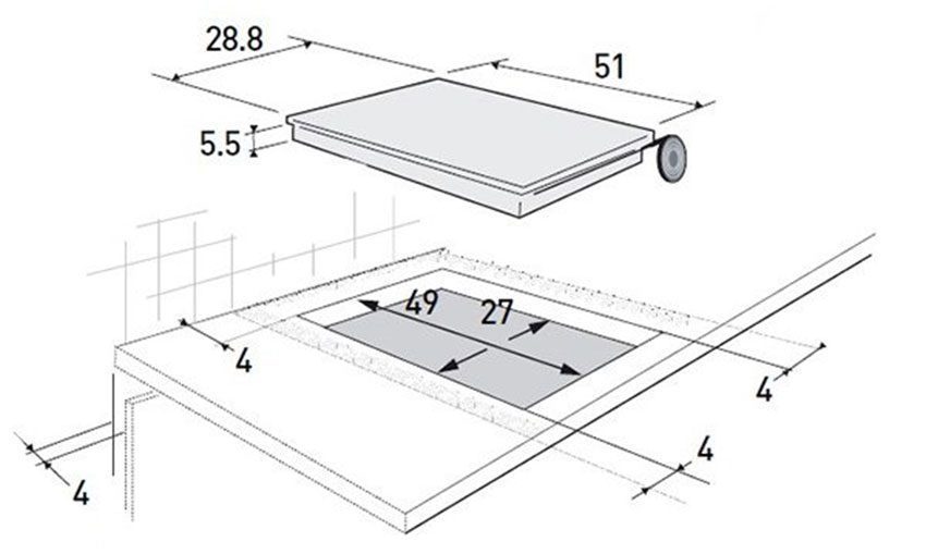Bếp gas domino Brandt TG1120B  - Hàng chính hãng