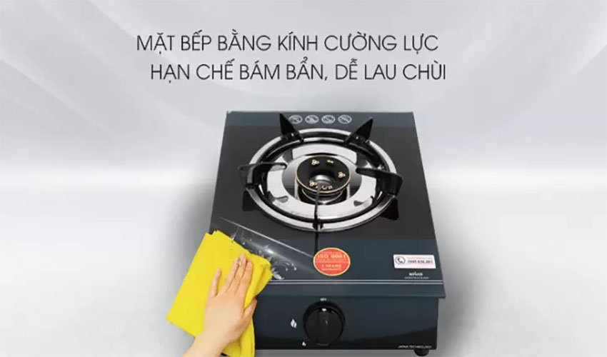 Bếp gas đơn dương kính Kiwa KW-300G - Hàng chính hãng