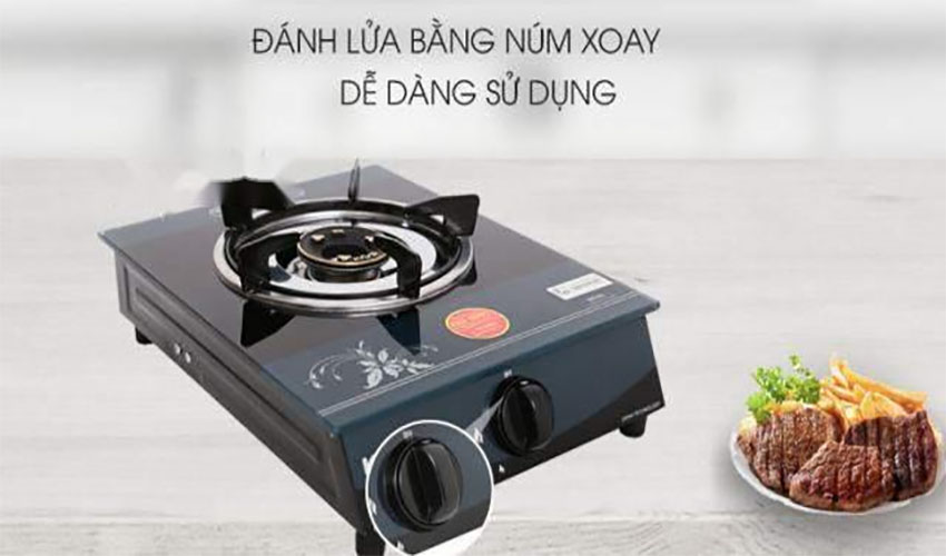 Bếp gas đơn dương kính Kiwa KW-300G - Hàng chính hãng