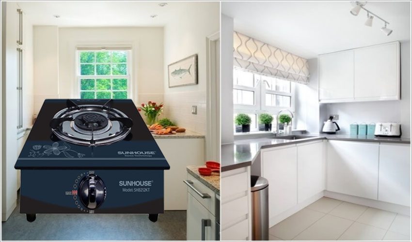 Bếp gas dương đơn kính Sunhouse SHB212KT - Hàng chính hãng