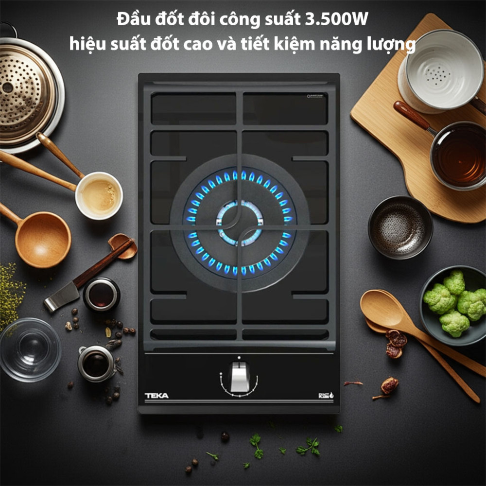 Bếp gas đơn lắp âm Teka COCINA-GZC-31339-XBD-BK - Hàng chính hãng