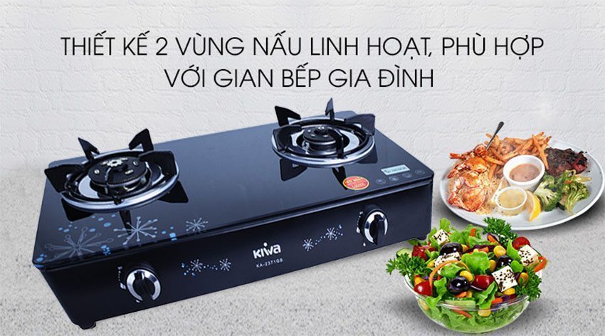 Bếp gas Kiwa KA-2371GB - Hàng chính hãng