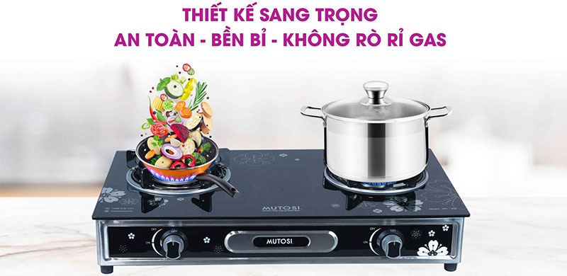 Bếp gas dương Mutosi MG-36B - Hàng chính hãng