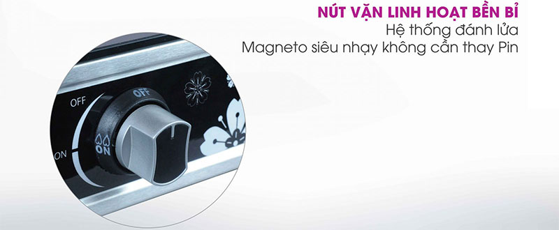 Bếp gas dương Mutosi MG-36B - Hàng chính hãng