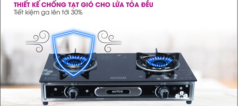 Bếp gas dương Mutosi MG-36B - Hàng chính hãng