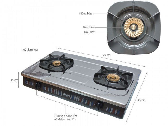 Bếp gas dương Rinnai RV-377(S)N - Hàng chính hãng