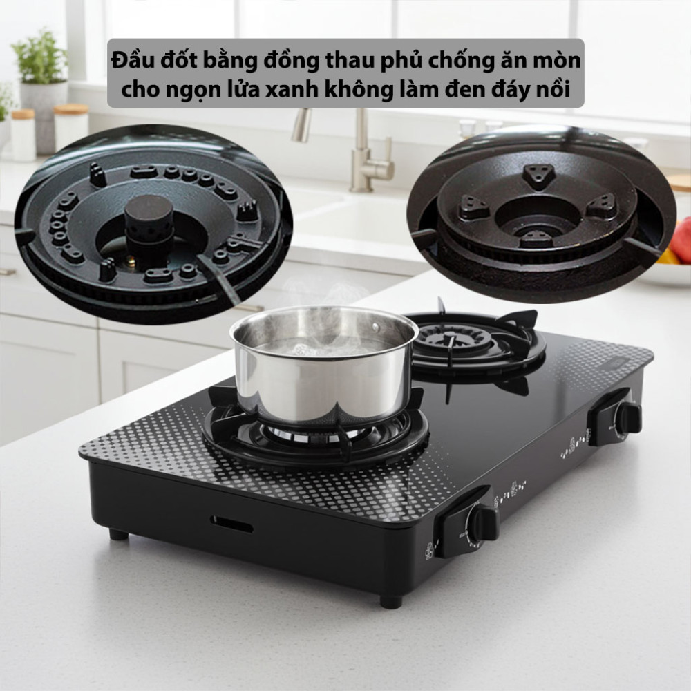 Bếp gas dương Rinnai RV-615Slim-SCH(VP) - Hàng chính hãng