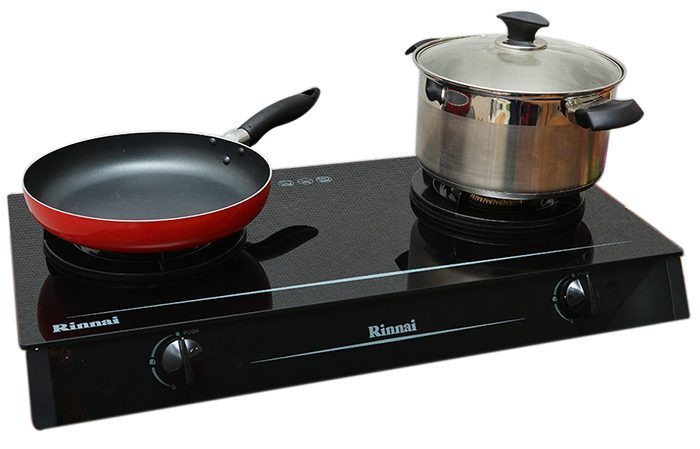 Bếp gas Rinnai RV-7Double Glass(L)