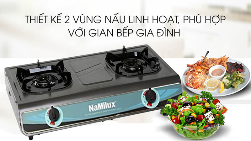 Bếp gas dương đôi Namilux DL1764PS - Hàng chính hãng