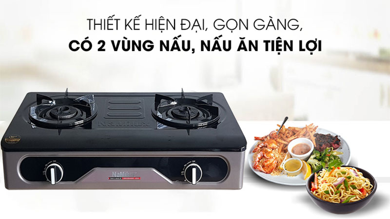 Bếp gas dương đôi Namilux DL2063APF - Hàng chính hãng
