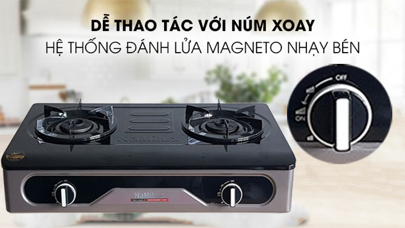 Bếp gas dương đôi Namilux DL2063APF - Hàng chính hãng
