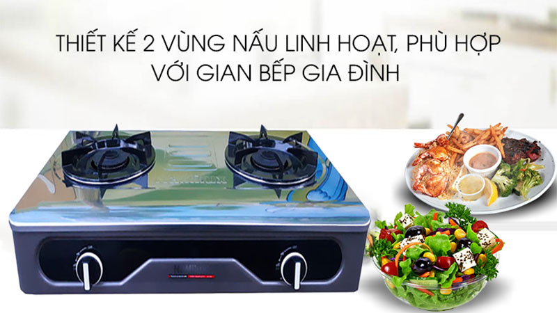 Bếp gas dương đôi Namilux DL2063APS - Hàng chính hãng