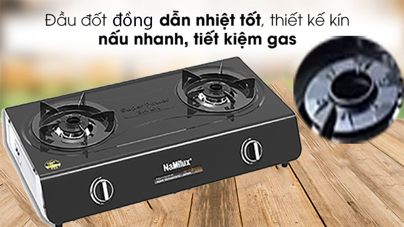 Bếp gas đôi dương Namilux DL2163APF - Hàng chính hãng