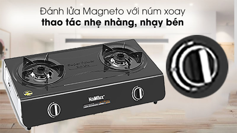 Bếp gas đôi dương Namilux DL2163APF - Hàng chính hãng