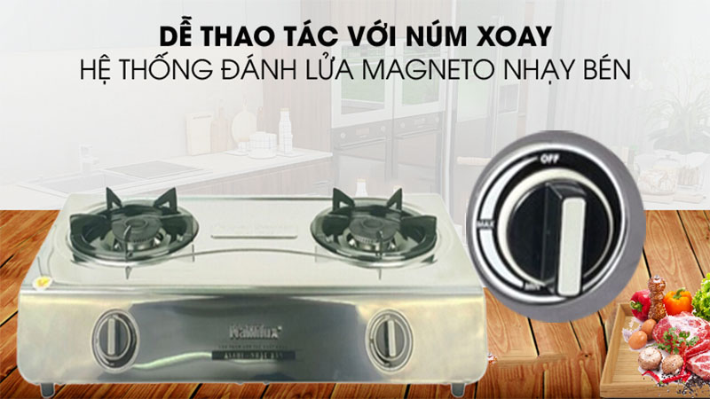 Bếp gas dương đôi Namilux DL2163APS - Hàng chính hãng