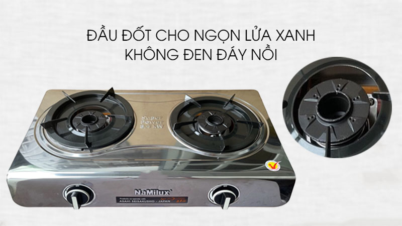 Bếp gas dương đôi Namilux DS2163APS - Hàng chính hãng