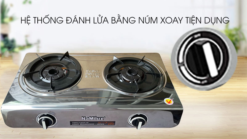 Bếp gas dương đôi Namilux DS2163APS - Hàng chính hãng