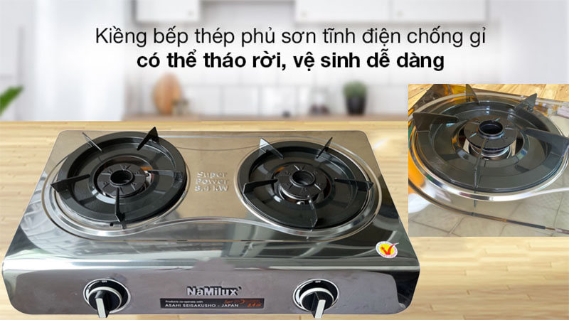 Bếp gas dương đôi Namilux DS2163APS - Hàng chính hãng