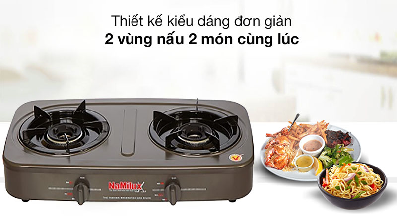 Bếp gas dương đôi Namilux NA-590FM - Hàng chính hãng