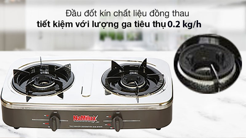 Bếp gas dương đôi Namilux NA-590SM - Hàng chính hãng