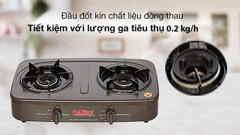 Bếp gas dương đôi Namilux NA-590FM - Hàng chính hãng