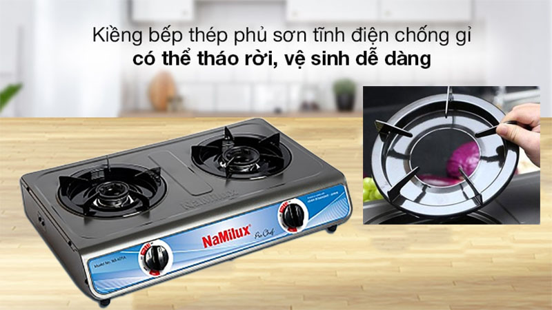 Bếp gas dương đôi Namilux NA-601AFM  - Hàng chính hãng