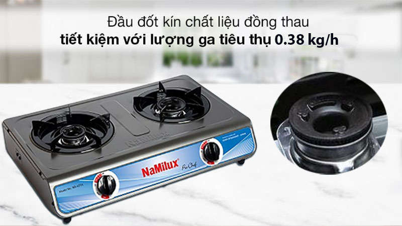 Bếp gas dương đôi Namilux NA-601AFM  - Hàng chính hãng