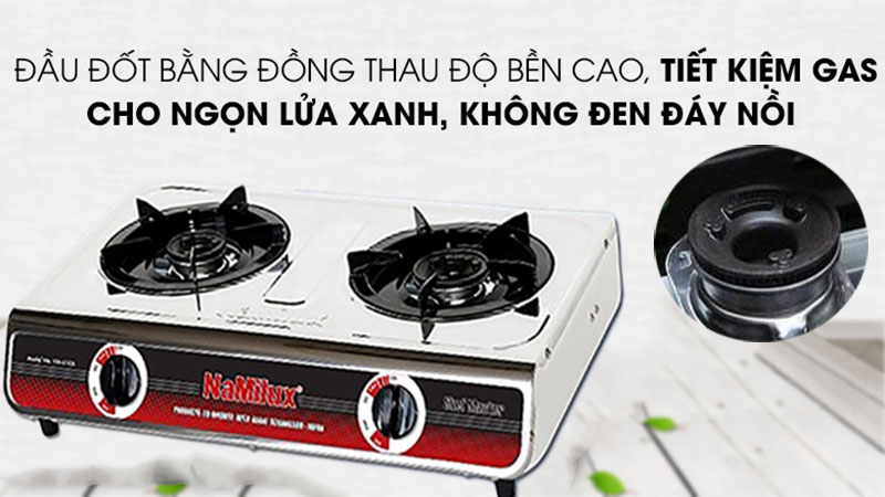 Bếp gas dương đôi Namilux NA-610ASM - Hàng chính hãng