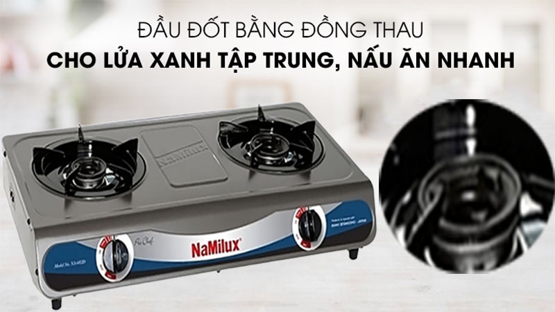 Bếp gas dương đôi Namilux NA-682DFM - Hàng chính hãng