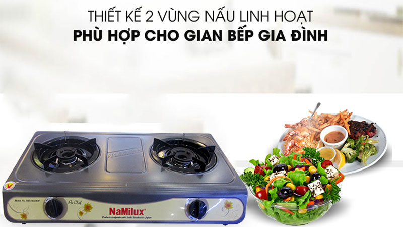 Bếp gas dương đôi Namilux NH-541DFM - Hàng chính hãng