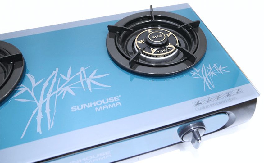 Chất liệu bề mặt bếp gas dương kính Sunhouse Mama MMB0781L