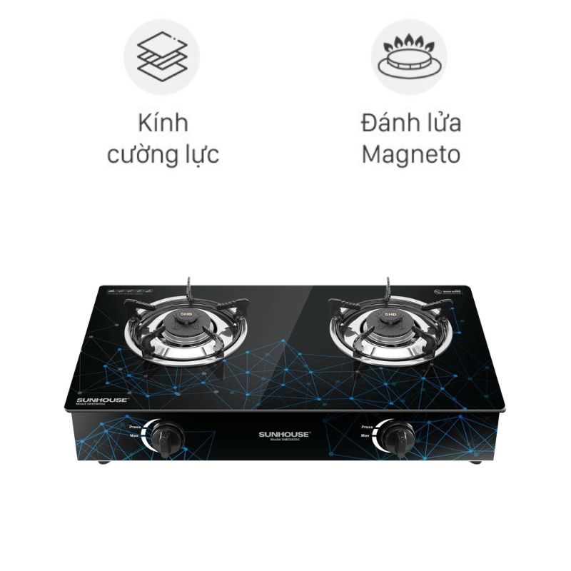 Bếp gas dương kính Sunhouse SHB3365SG - Hàng chính hãng