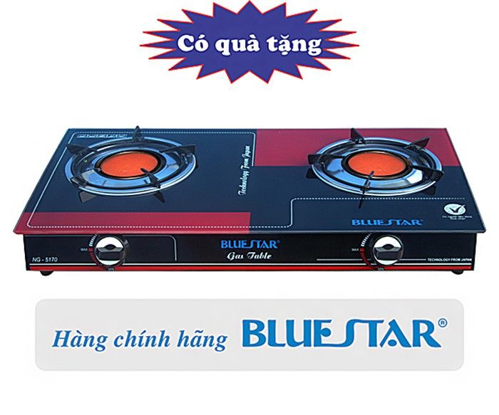 Bếp gas hồng ngoại BlueStar NG-5170C - Đầu đốt Ceramic hồng ngoại cao cấp - Hàng chính hãng