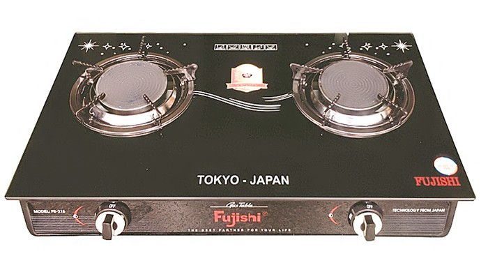Bếp ga đôi hồng ngoại có chức năng hâm Fujishi FR215  - Hàng chính hãng