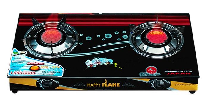 Bếp gas hồng ngoại Happy Flame HP-3390HN khi hoạt động
