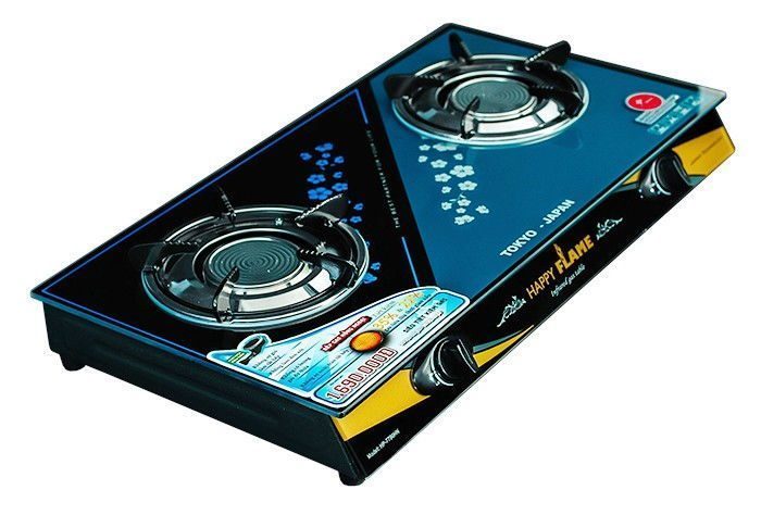 Bếp gas Happy Flame HP-7790HN nhìn góc trái