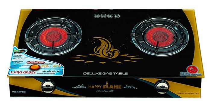 Bếp gas hồng ngoại 2 chức năng Happy Flame HP HNH - Hàng chính hãng