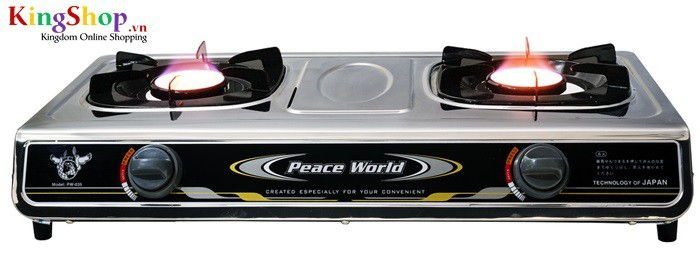 Bếp gas hồng ngoại inox cao cấp Peace World PW-035HN - Hàng chính hãng